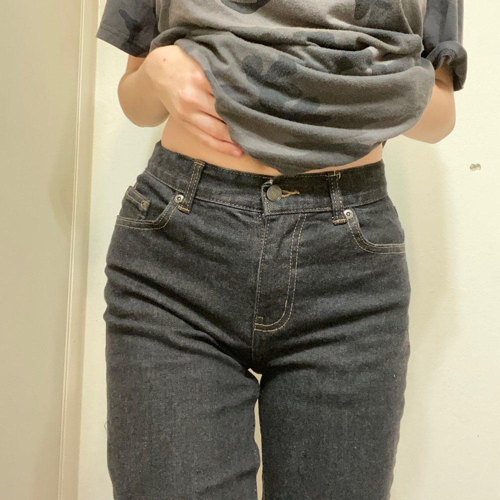 Black Straight Leg Jeans